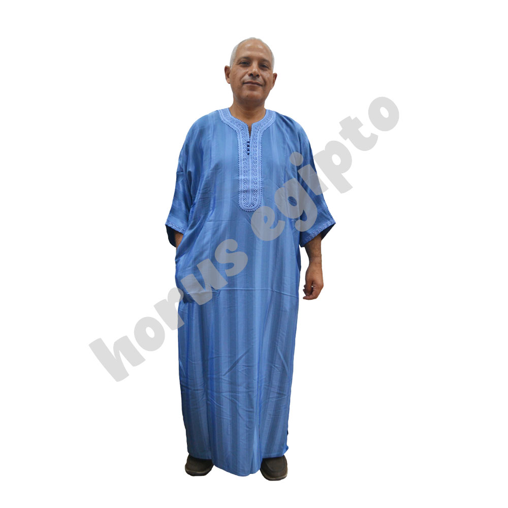 Horus Chilaba djellaba marroquí para hombre. Tejido de algodón y satén con  tacto agradable sobre la piel. 70 cm x 140 cm - AliExpress