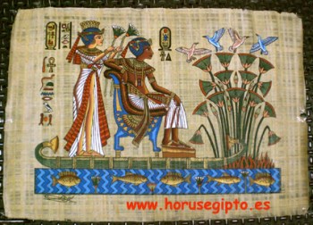 Papiro Tutankamón y su mujer